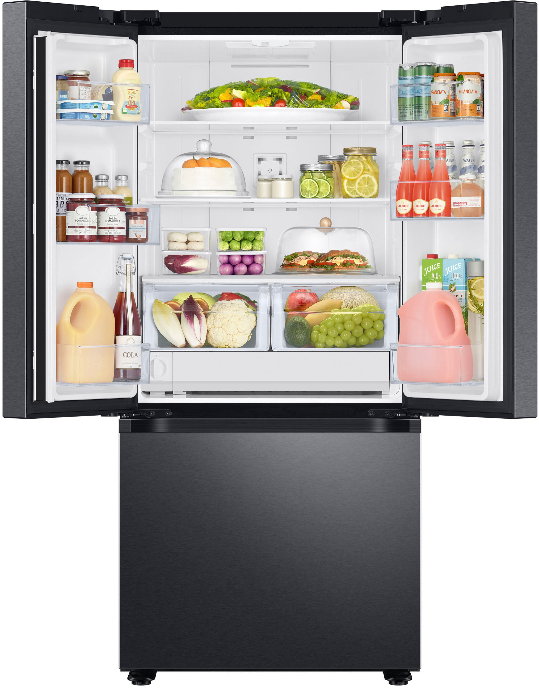 Best Buy: Samsung OBX 22 cu. ft. Smart 3-Door French Door Refrigerator ...