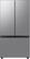 Front. Samsung - OBX Bespoke 24 cu. ft Counter Depth 3-Door French Door Refrigerator with AutoFill Water Pitcher - Stainless Steel.