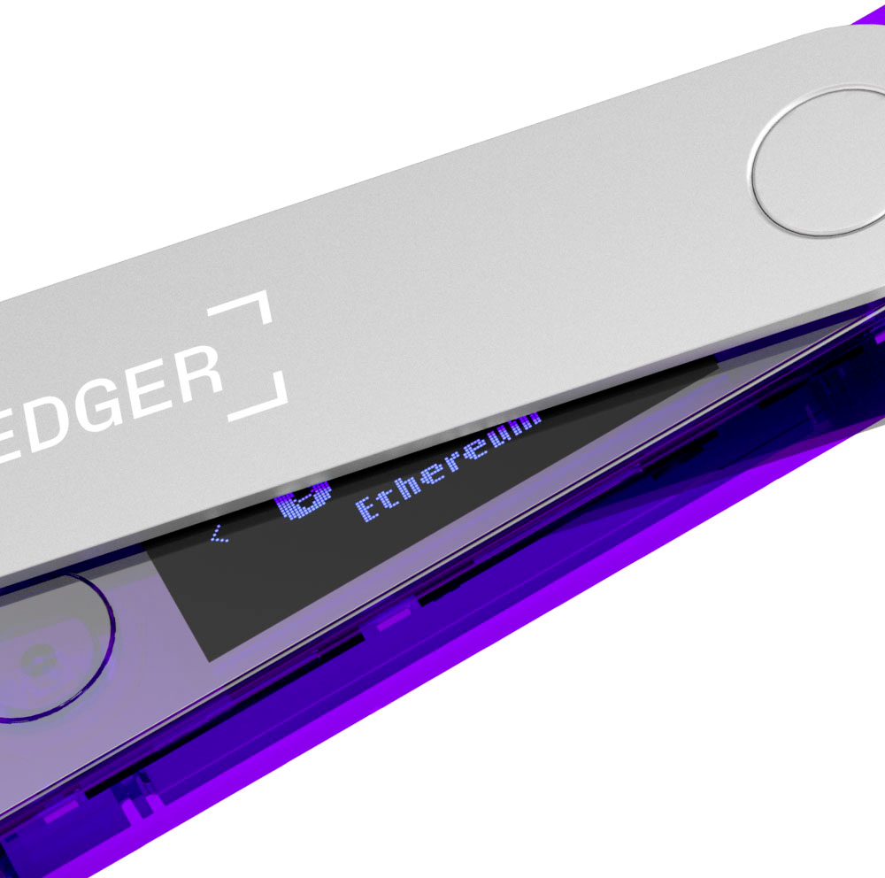 Ledger Nano X Crypto Hardware Wallet Bluetooth Cosmic Purple Nano