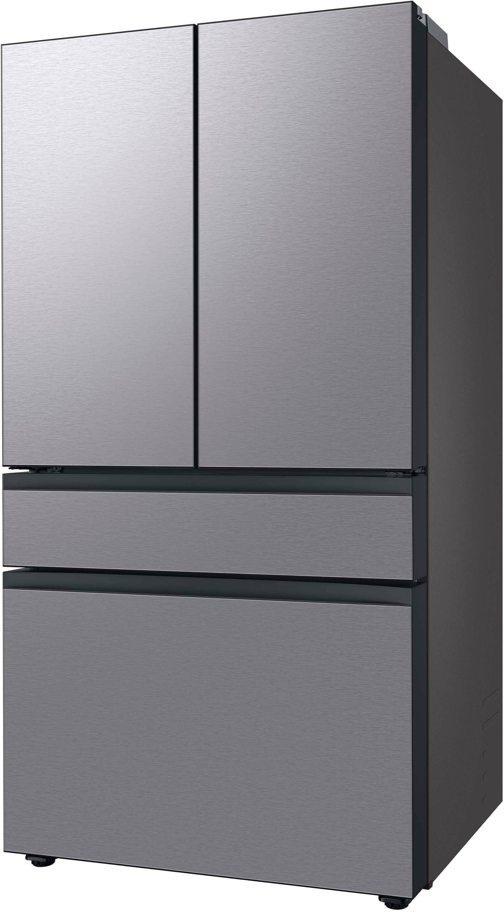 Alt View 12. Samsung - OBX Bespoke 29 cu. ft 4-Door French Door Refrigerator with Beverage Center - Stainless Steel.