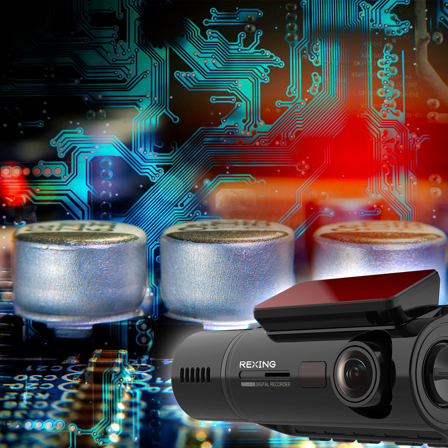 24H Surveillance Dash Cam 10'' Car DVR Rear Camera 1440P Drive Video  Recorder Registrator Auto Rearview Dual Dashcam Black Box