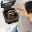 Alt View 11. Ninja - Foodi 6-in-1 Countertop Indoor Grill with 4-quart Air Fryer, Roast, Bake, Broil, Dehydrate - Black/Stainless Steel.