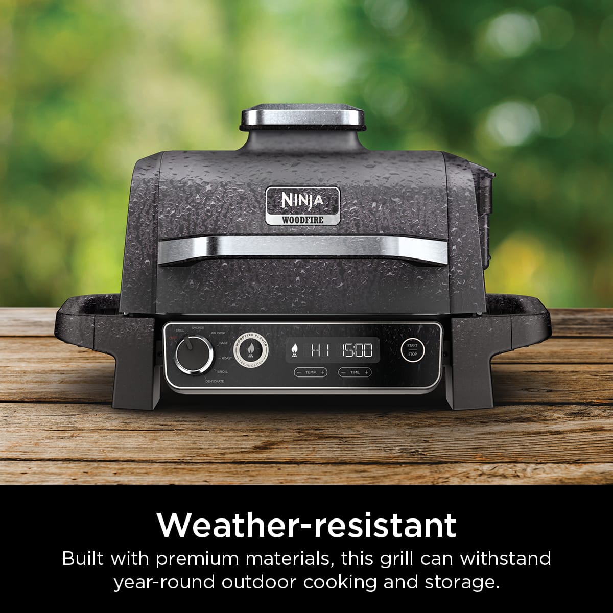 Ninja 7-in-1 Woodfire Electric Outdoor Grill, Smoker & Air Fryer