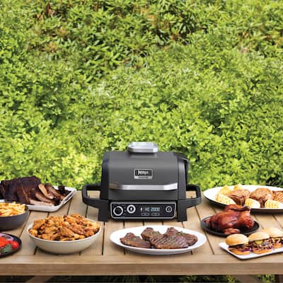 Ninja Woodfire Outdoor Grill & Smoker, 7 in 1 Master Grill, BBQ Ninja Woodfire Outdoor Grill & Smoker, 7 in 1 Master Grill, BBQ