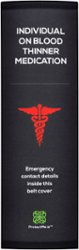 Protect Me - Seatbelt Cover - Individual with Blood Thinner Medication - Black - Front_Zoom