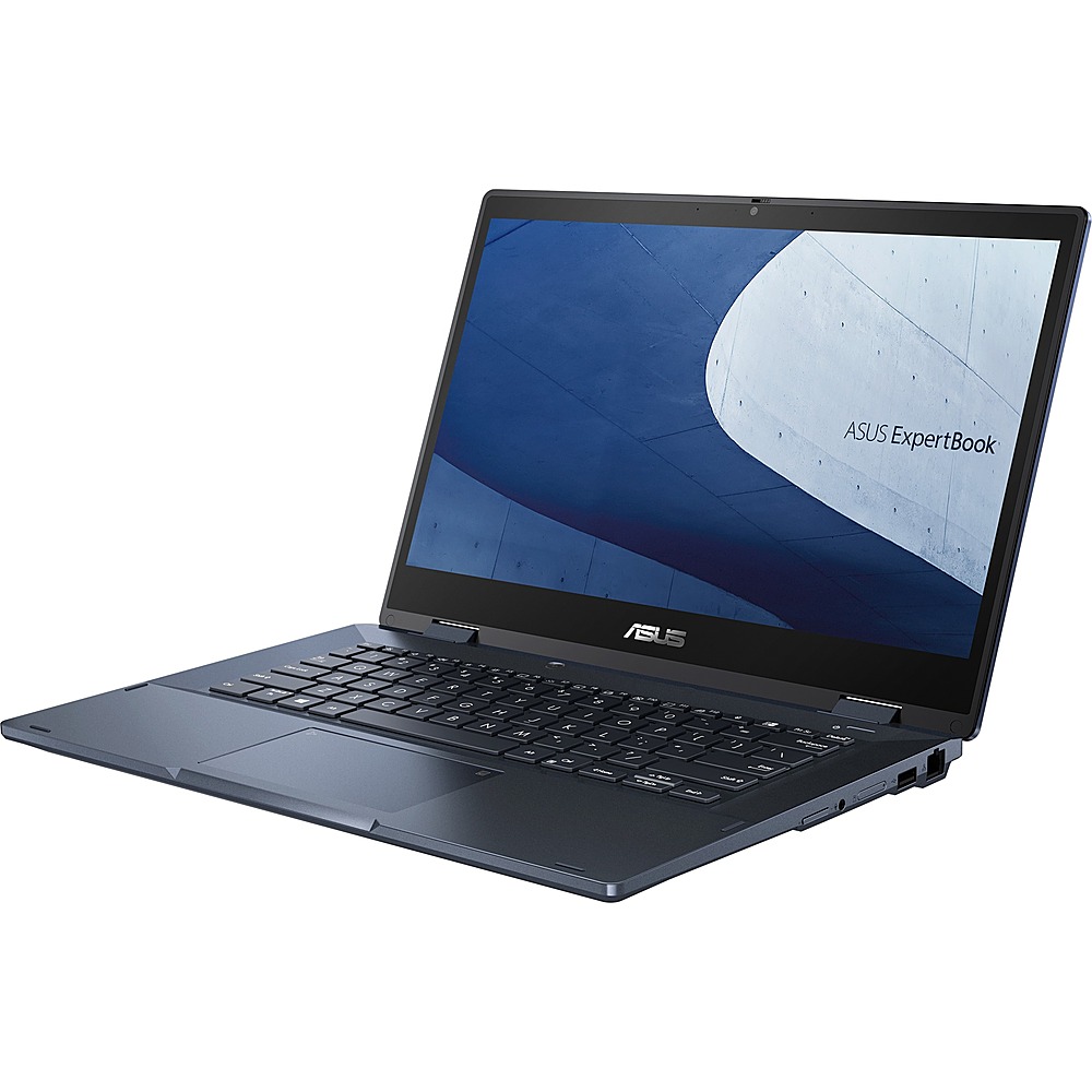 Left View: ASUS - Vivobook S 15 S3502 15.6" Laptop - AMD Ryzen 7 - Memory - 512 GB SSD - Indie Black