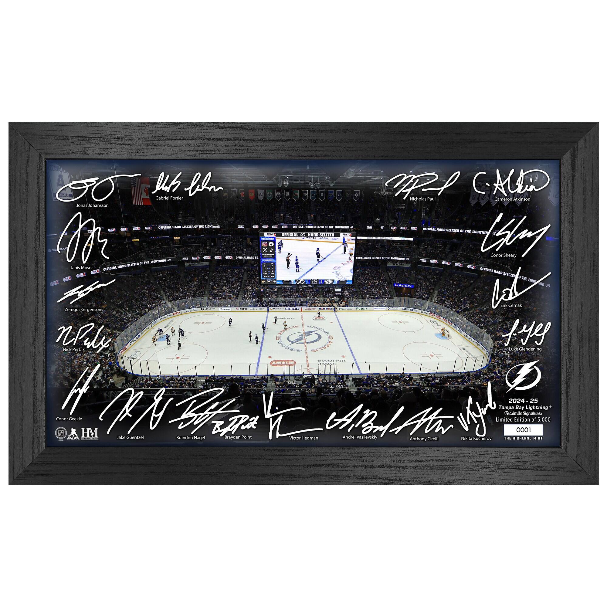 Tampa Bay Lightning 2024-2025 Signature Rink Print