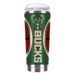 Great American Products - Milwaukee Bucks 18oz. Roadie Game Ball Tumbler - Brown