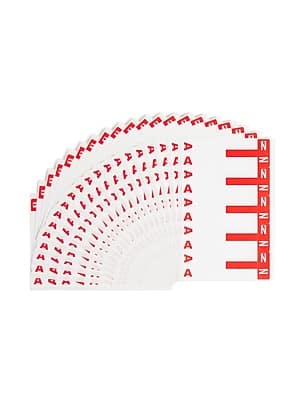 Photos - Other Decoration Smead  Alphabetical Character Labels, A And N, 100/Pk - Red SMD67152 