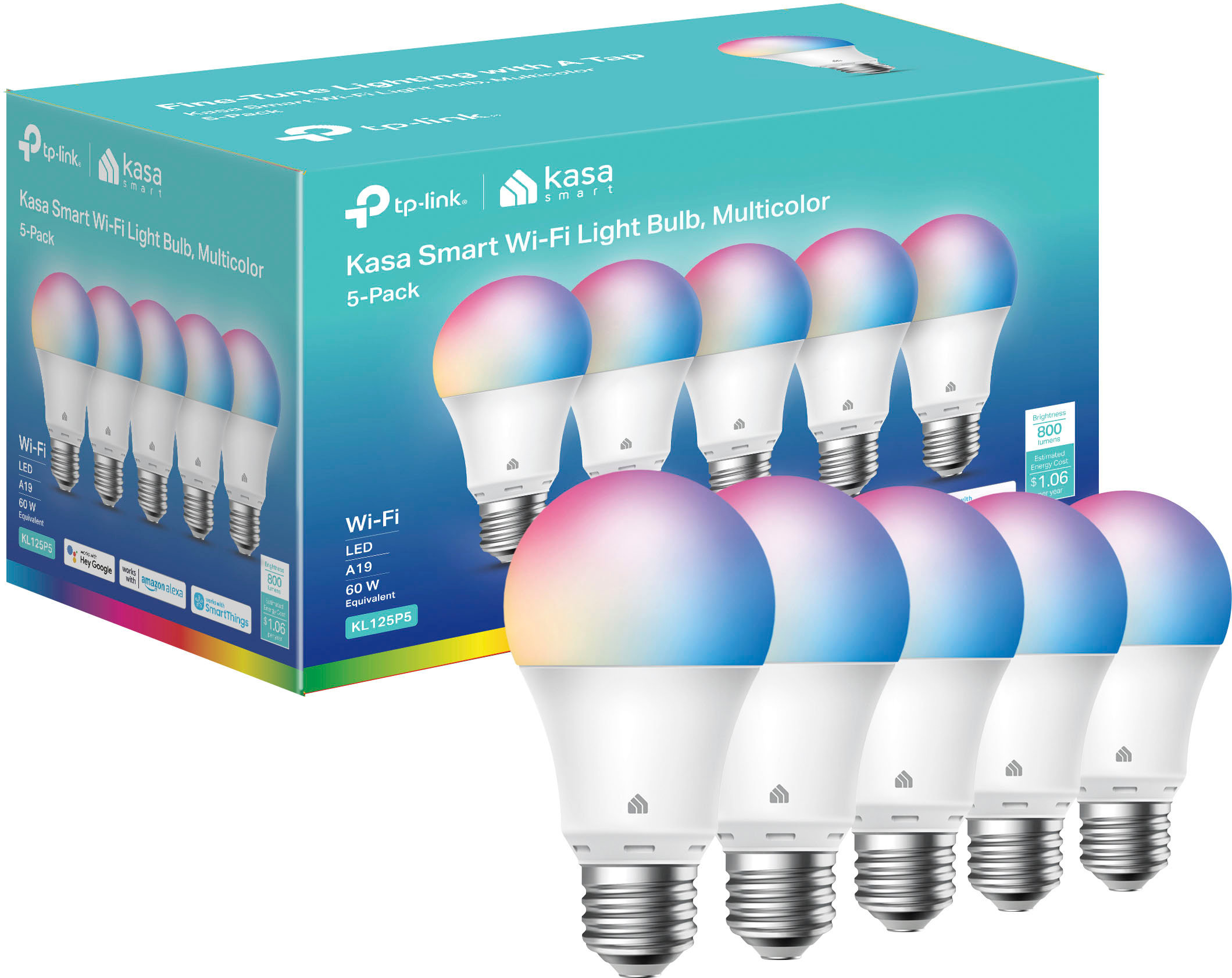 Kasa Smart Light Bulbs that works with Alexa and
