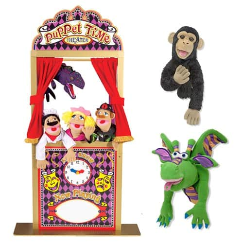  Melissa & Doug Deluxe Puppet Theater - Sturdy Wooden