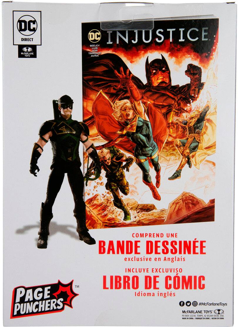 Alt View 20. McFarlane Toys - DC Comics Page Punchers - Injustice 2 - 7" Green Arrow with Comic.