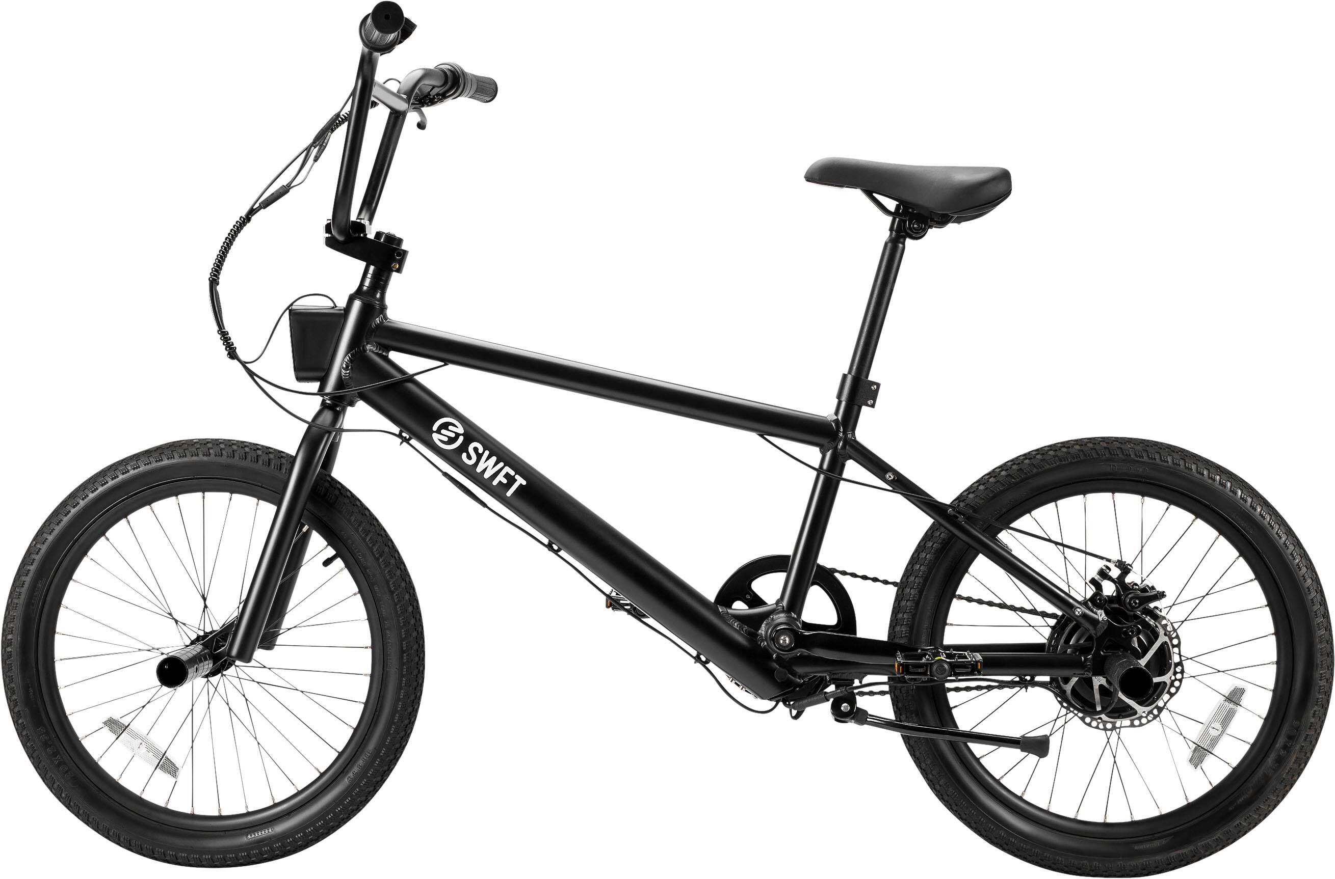 Angle. SWFT - BMX eBike w/ 35mi Max Operating Range & 20  mph Max Speed - Black.