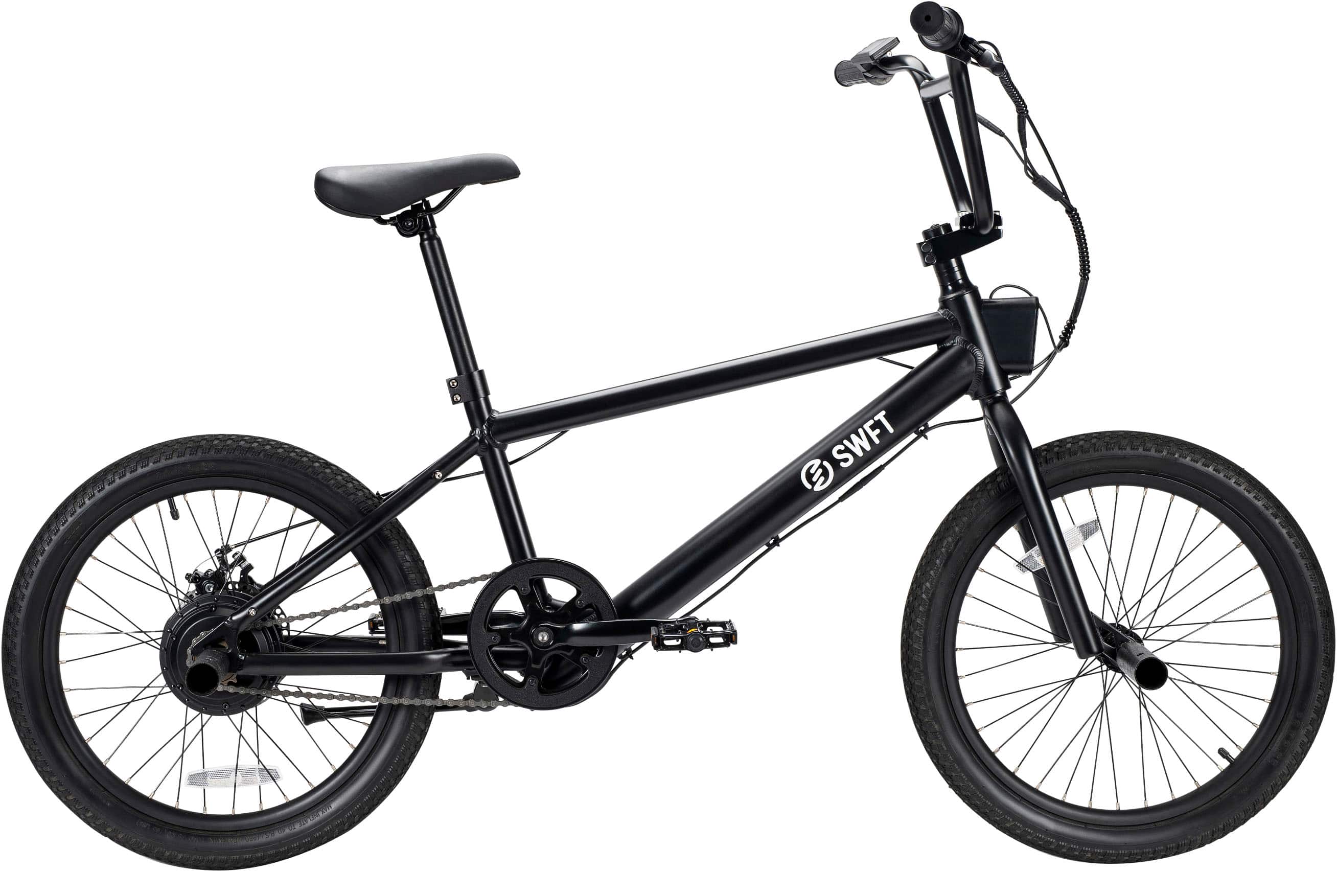 SWFT - BMX eBike w/ 35mi Max Operating Range & 20 mph Max Speed - Black - Front_Zoom
