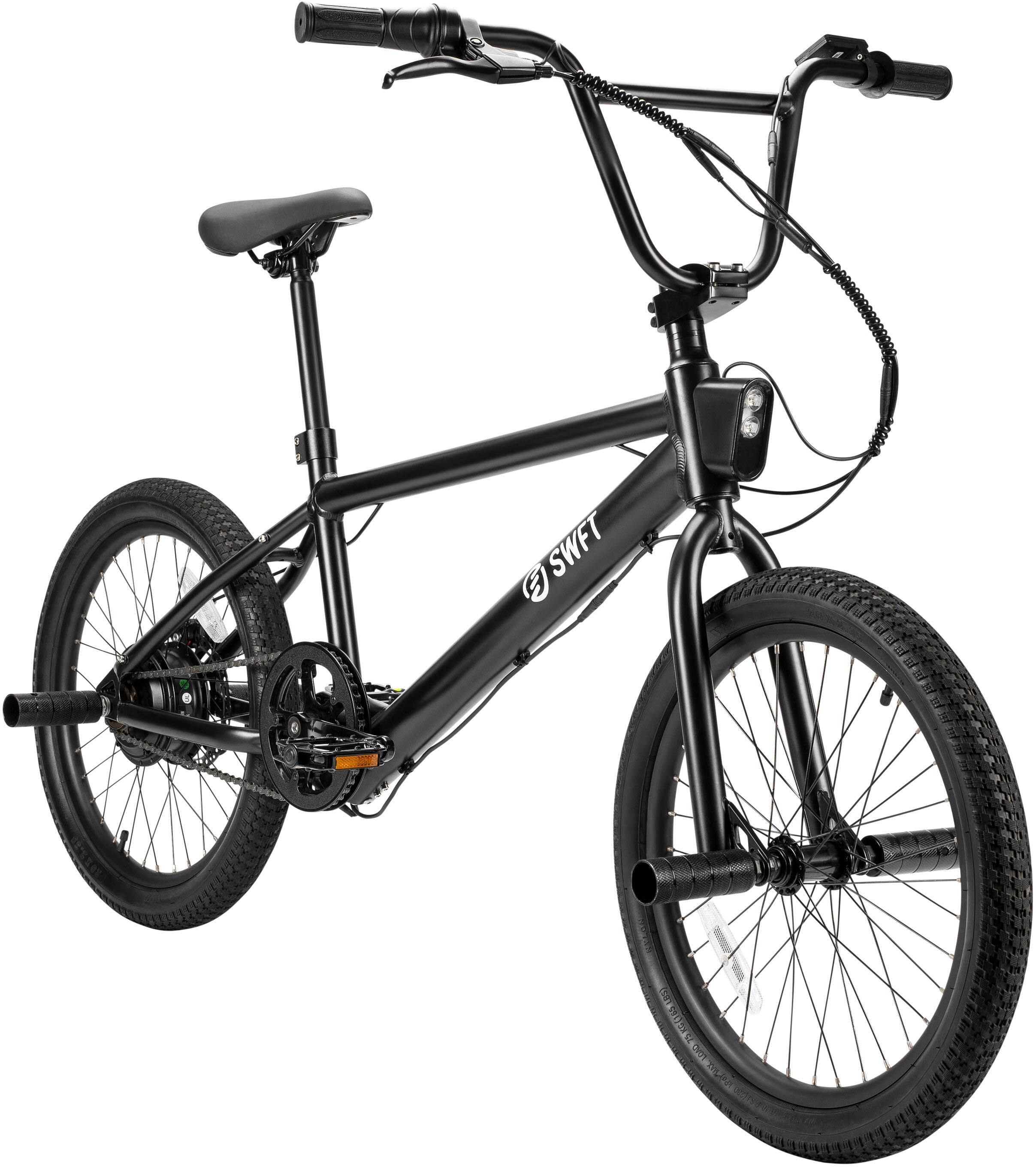 Left. SWFT - BMX eBike w/ 35mi Max Operating Range & 20  mph Max Speed - Black.