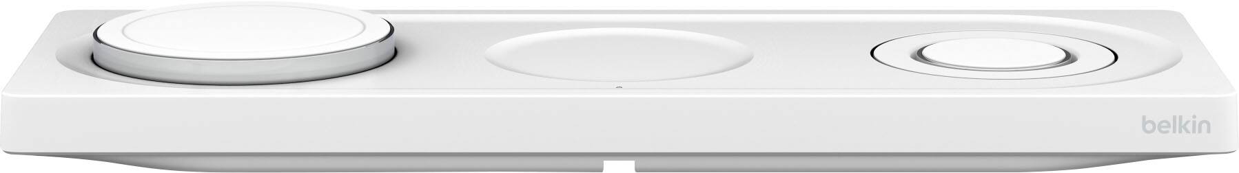 Alt View 17. Belkin - MagSafe 3-in-1 Wireless Charging Pad - Fast Wireless Charging for Apple Watch, iPhone 15, 14, 13 & 12 series, & AirPods - White.
