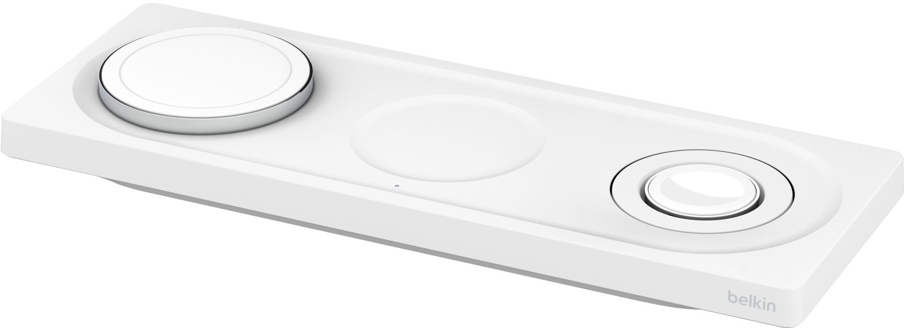 Alt View 15. Belkin - MagSafe 3-in-1 Wireless Charging Pad - Fast Wireless Charging for Apple Watch, iPhone 15, 14, 13 & 12 series, & AirPods - White.