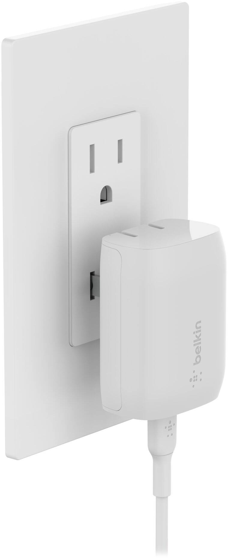 Alt View 11. Belkin - 20W USB-C Wall Charger - White.