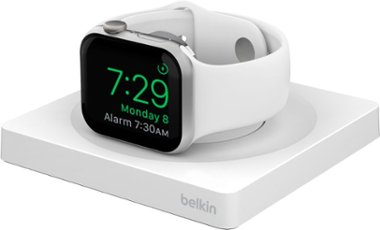 Belkin - BOOST↑CHARGE PRO Portable Fast Charger for Apple Watch - White - Front_Zoom