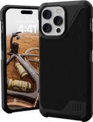 UAG - Metropolis LT Series Case with Magsafe for iPhone 14 Pro Max - Kevlar Black - Front_Zoom