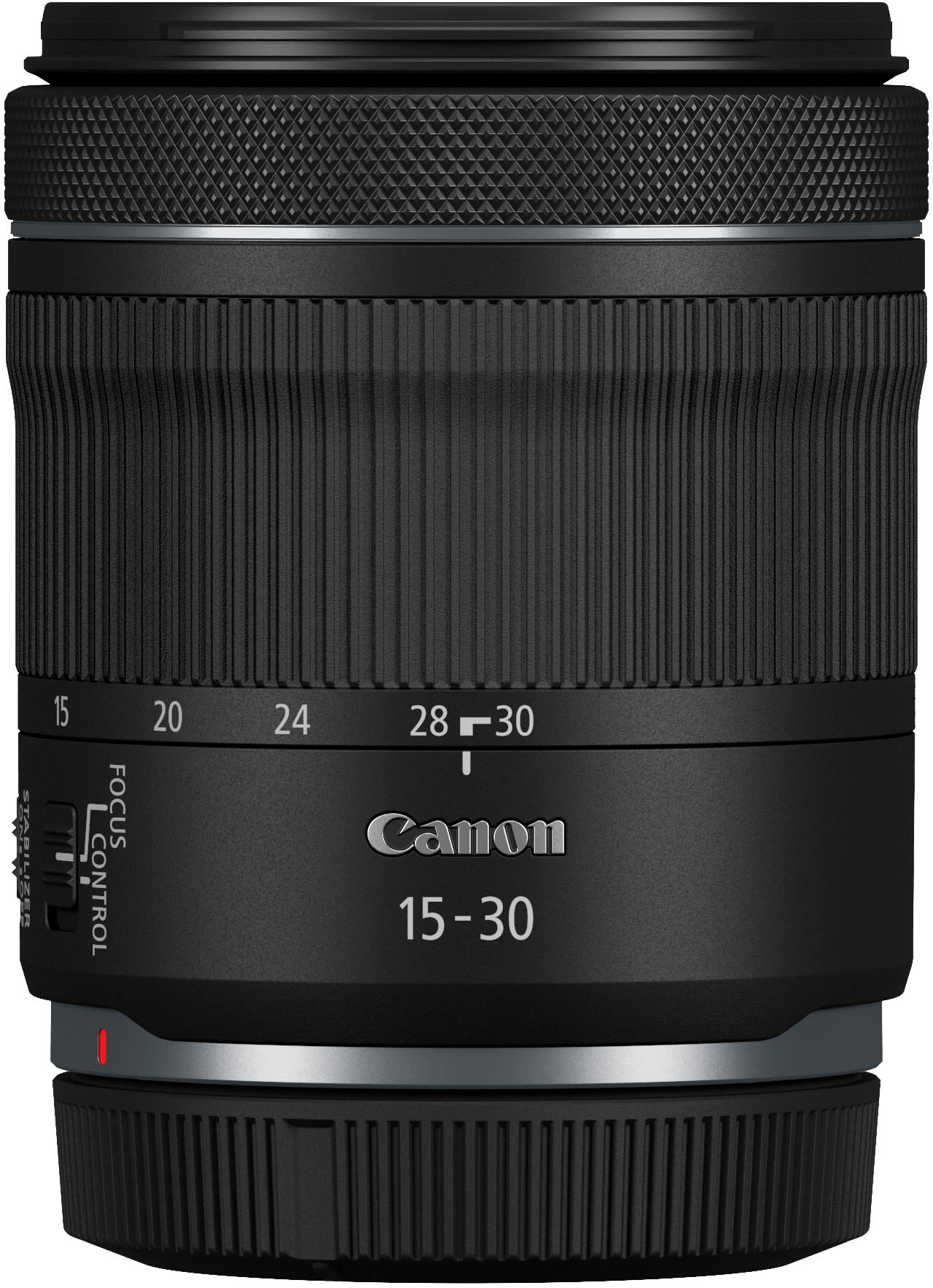 Angle View: Canon - RF 15-30mm f/4.5-6.3 IS STM Ultra-Wide Angle Zoom Lens - Black