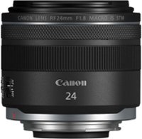 Canon - RF 24mm F1.8 MACRO IS STM Wide Angle Prime Lens for EOS R-Series Cameras - Black - Front_Zoom