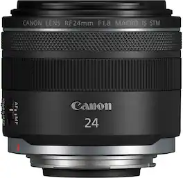 Canon - RF 24mm F1.8 MACRO IS STM Wide Angle Prime Lens for EOS R-Series Cameras - Black