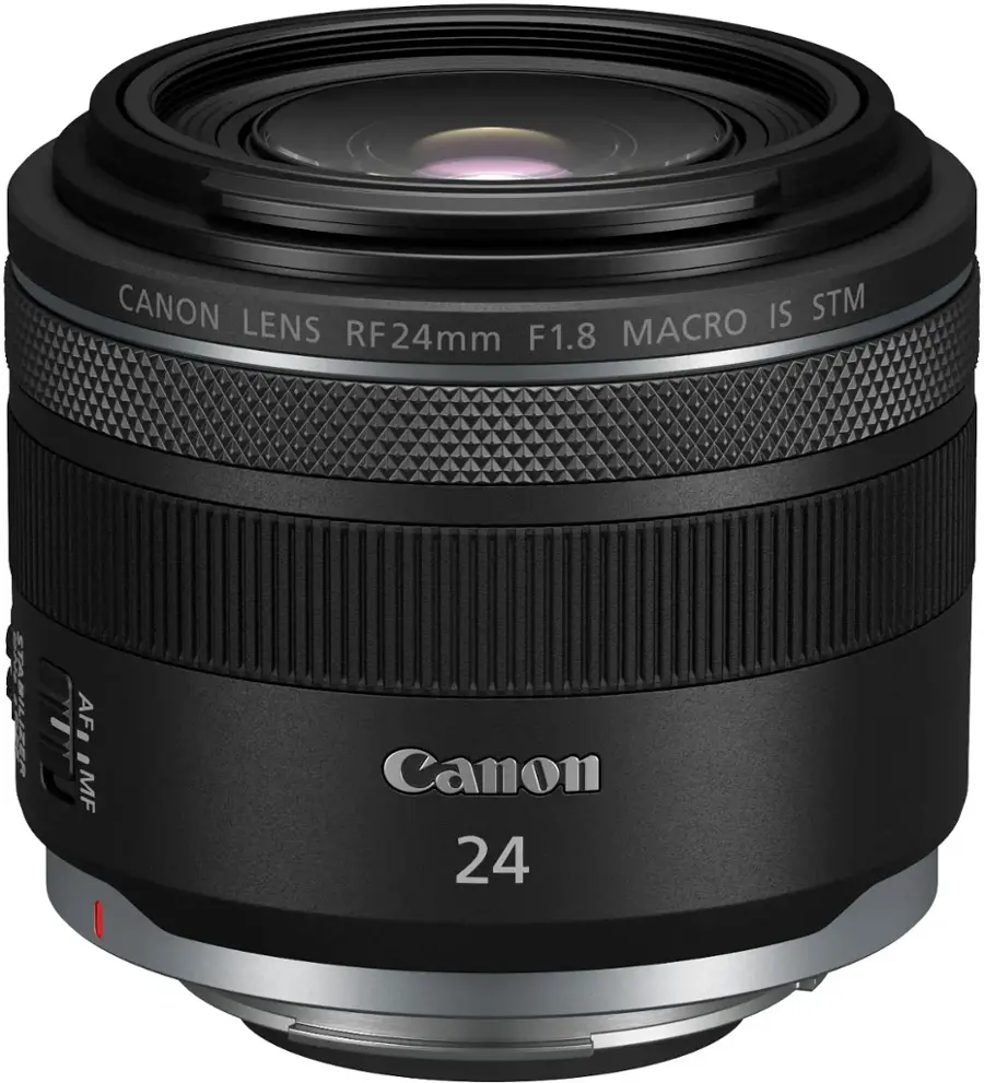 Alt View 1. Canon - RF 24mm F1.8 MACRO IS STM Wide Angle Prime Lens for EOS R-Series Cameras - Black.