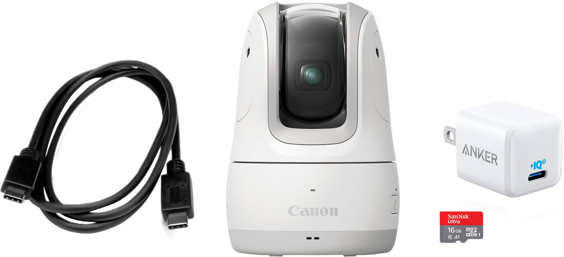 Alt View 18. Canon - PowerShot Pick Active Tracking PTZ 11.7MP Digital Camera - White.
