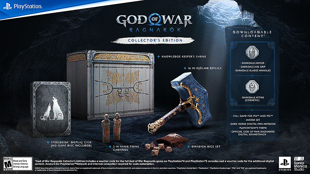 Left View: God of War Ragnarök Collector's Edition - PlayStation 4, PlayStation 5