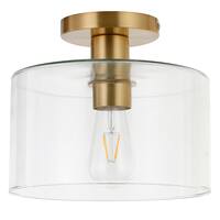 Camden&Wells - Henri Semi Flush Mount Light - Brass - Front_Zoom