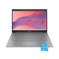 HP - 14" Chromebook Laptop - Intel Celeron - 4GB Memory - 64GB eMMC - Modern Gray - Front_Zoom