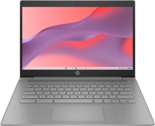 HP - 14" Chromebook - Intel Celeron - 4GB Memory - 64GB eMMC - Modern Gray - Front_Zoom