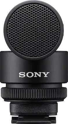 Front. Sony - ECMG1 Subcardoid Shotgun Microphone - Black.