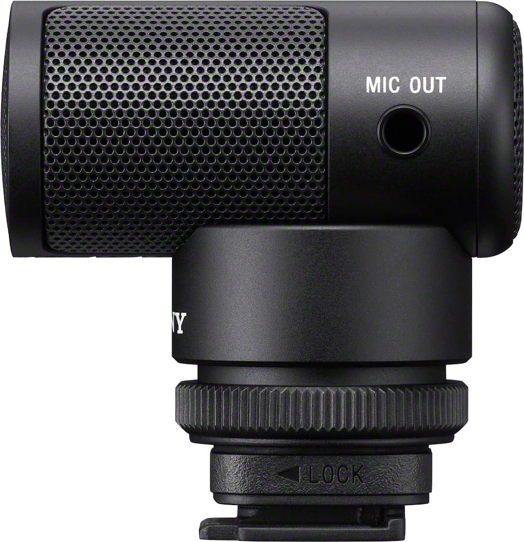 Left. Sony - ECMG1 Subcardoid Shotgun Microphone - Black.