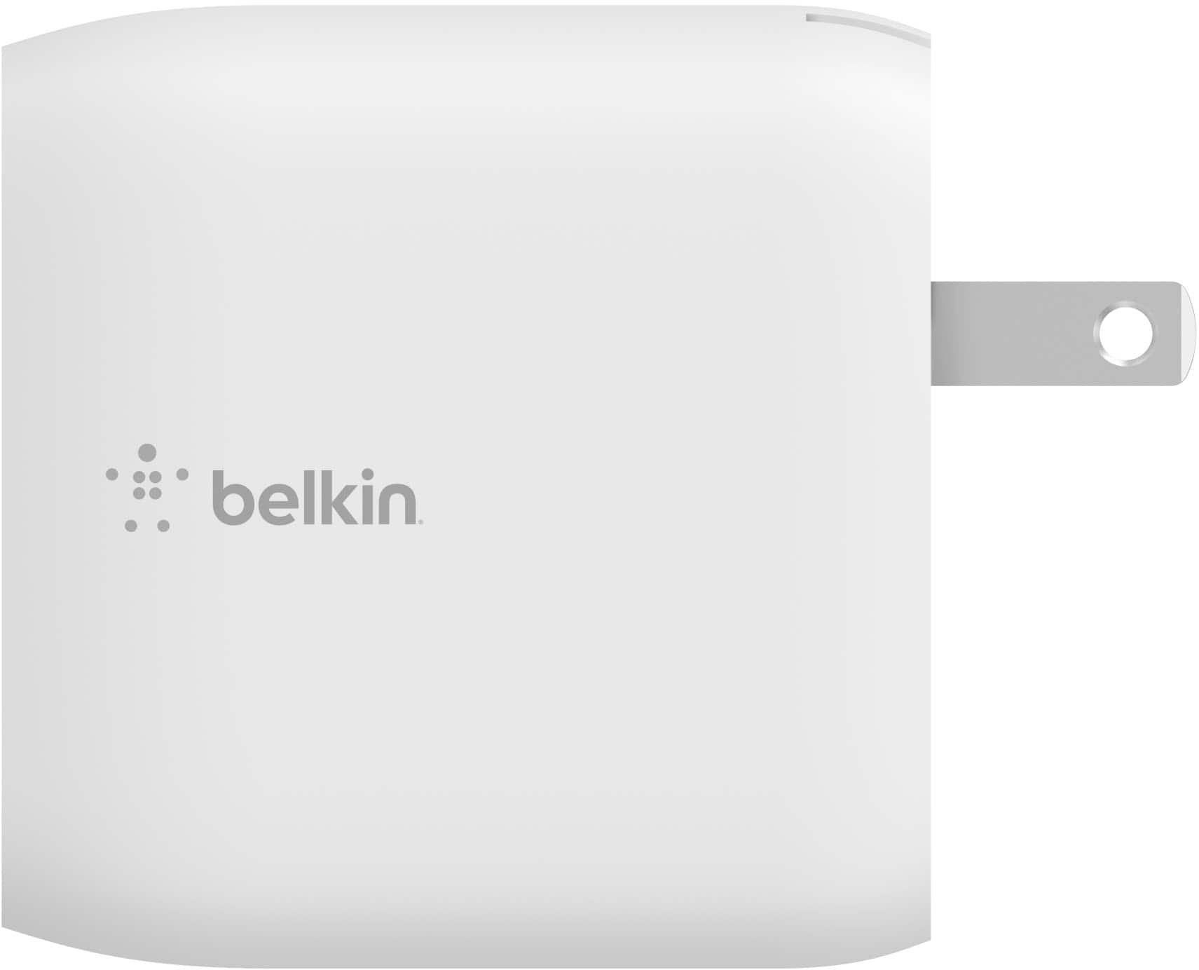 Alt View 14. Belkin - 40W Dual Port USB C Wall Charger - USB Type C Charger Fast Charging for Apple iPhone and Samsung - White.