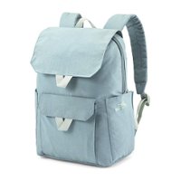 High Sierra - Kiera Mini Backpack for 11" Tablet - Blue/Cucumber Green - Front_Zoom