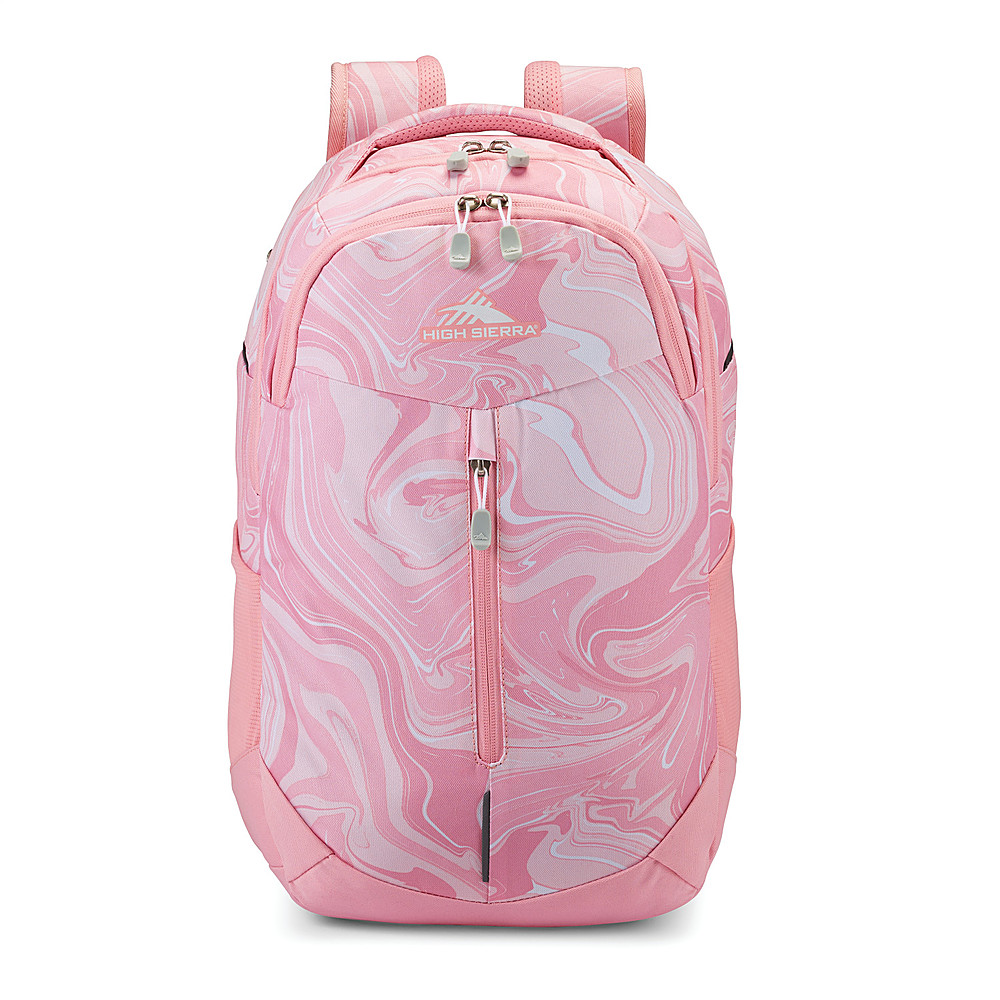 Angle View: High Sierra - Swerve Pro Laptop Backpack for 17" Laptop - Pink Marble