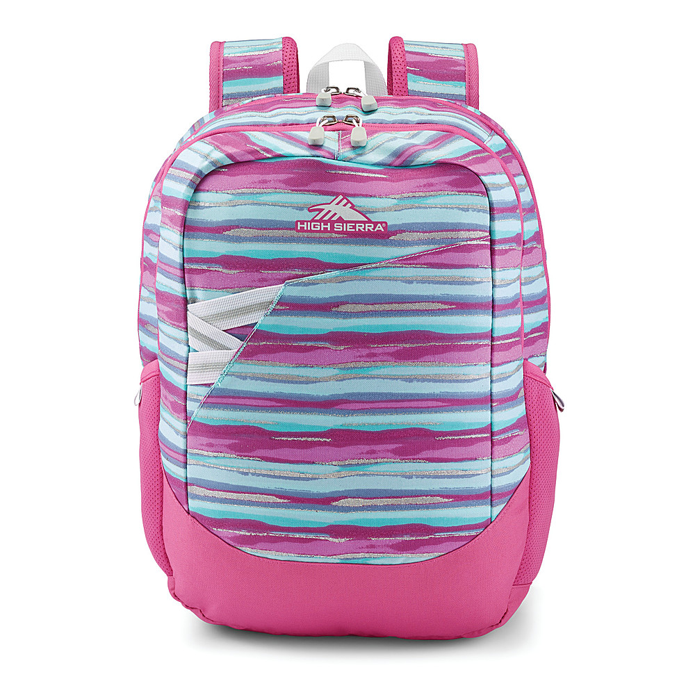 Angle View: High Sierra - Outburst Backpack for 15.6" Laptop - Watercolor Stripes