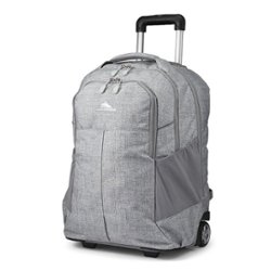 High Sierra - Powerglide Pro Wheeled Backpack for 15.6" Laptop - Silver Heather - Front_Zoom
