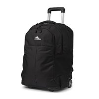 High Sierra - Powerglide Pro Wheeled Backpack for 15.6" Laptop - Black - Front_Zoom