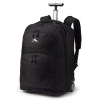High Sierra - Freewheel Pro Wheeled Backpack for 15" Laptop - Black - Front_Zoom
