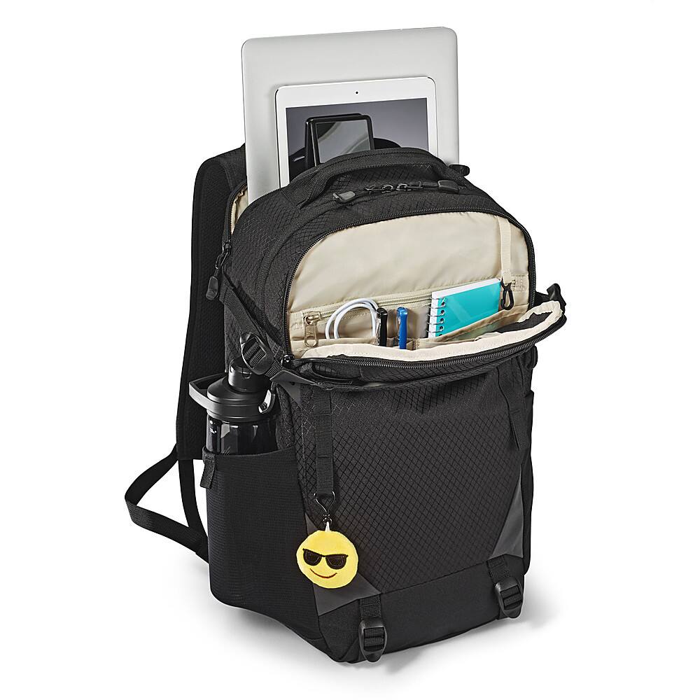 Left View: High Sierra - Takeover Backpack for 17" Laptop - Black