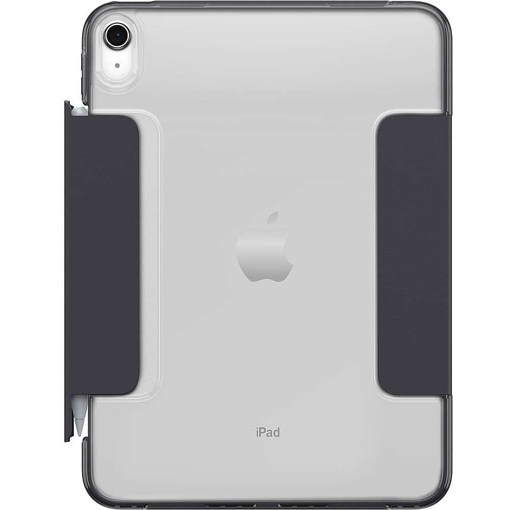 Left. OtterBox - Symmetry Series 360 Elite Folio Tablet Case for Apple iPad (10th generation) - Scholar Grey.