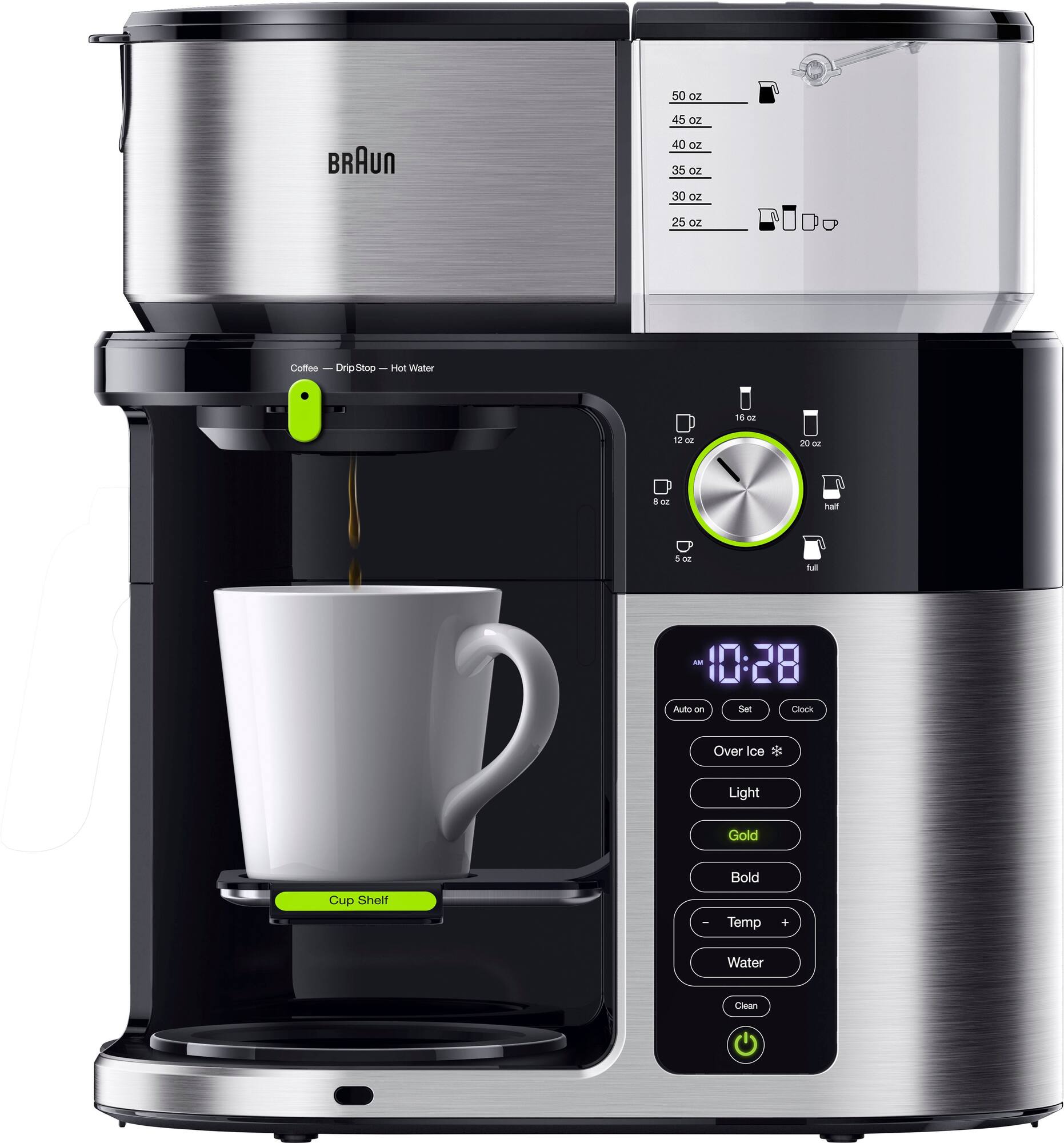 Zoom in on Alt View Zoom 11. Braun - MultiServe Drip Coffee - Black/Stainless Steel.
