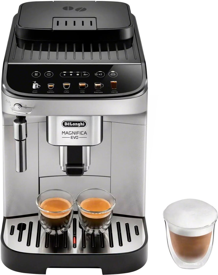 Zoom in on Front Zoom. De'Longhi - Magnifica Evo Coffee and Espresso Machine - Silver.