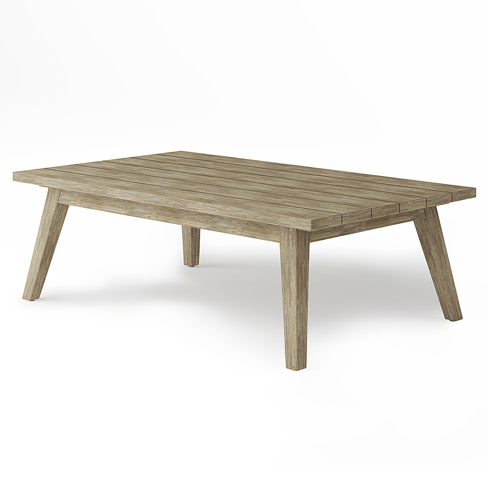 Best Buy: Simpli Home Cayman Outdoor Coffee Table Brushed Natural ...