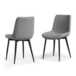 Simpli Home - Rosemead Dining Chair (Set of 2) - Slate Grey - Front_Zoom