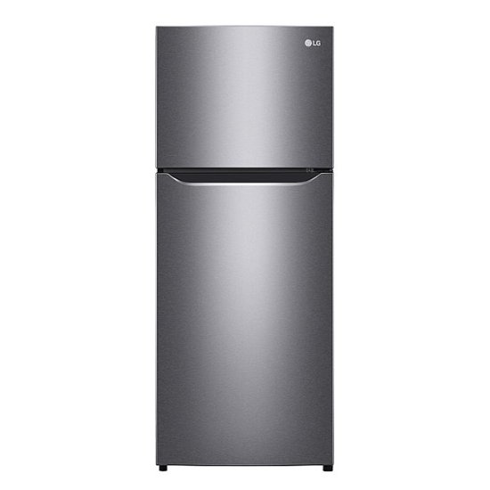 LG – 6.6 Cu. Ft. Top-Freezer Counter-Depth Refrigerator – Platinum silver