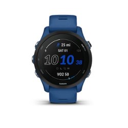 Garmin - Forerunner 255 GPS Smartwatch 46 mm Fiber-reinforced polymer - Tidal Blue - Front_Zoom